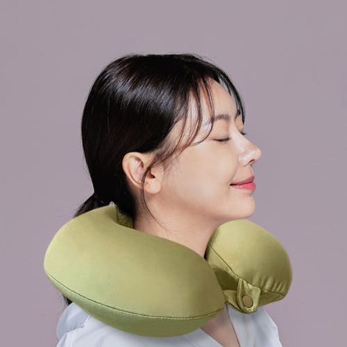 메이드 커버분리 여행용 메모리폼 목베게